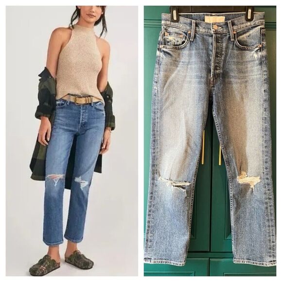 Mother Superior The Tomcat Seriously Truce Straight leg Jeans Sz 26 - Picture 1 of 7